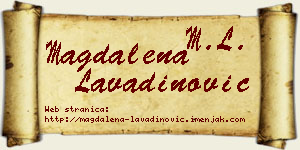 Magdalena Lavadinović vizit kartica